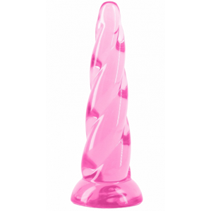 Gélové dildo s prísavkou Fantasia Siren (19 cm), ružové