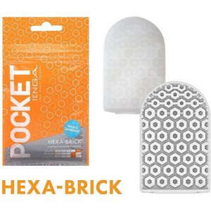 Tenga Pocket jednorazový masturbátor (7 cm), oranžový