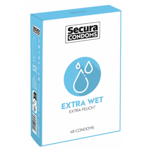 Secura Extra Wet - extra lubrikované kondómy (48 ks)