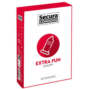 Secura Extra Fun - vrúbkované kondómy (48 ks)