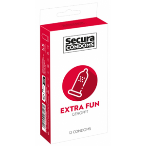 Secura Extra Fun - vrúbkované kondómy (12 ks)