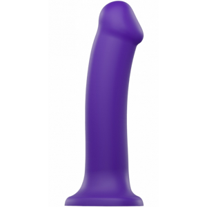 Strap-On-Me ohybné dildo z dvojitého silikónu (20 cm), fialové + darček Toycleaner