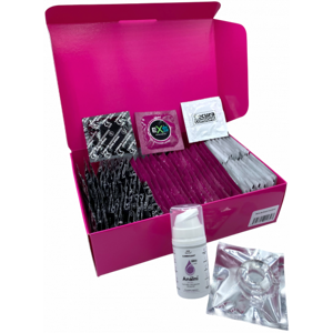 Súprava zosilnených kondómov - Anal pack (72 ks)+ SE análny lubrikačný gél 15ml + erekčný krúžok