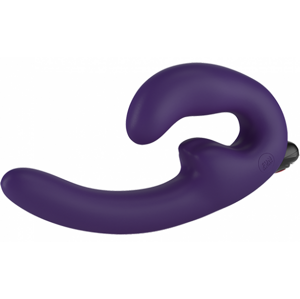Fun Factory Sharevibe – strapless pripínací penis, fialový + darček Toybag