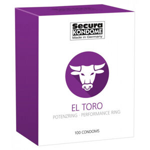 Secura El Toro - kondómy s erekčným krúžkom (100 ks)