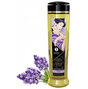 Shunga Sensation masážny olej levanduľa (240 ml)