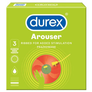 Durex Arouser – vrúbkované kondómy (3 ks)