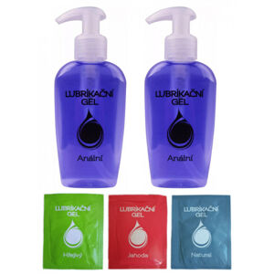 Análny lubrikačný gél (2 ks x 130 ml) + vzorky (3 ks x 3 ml)