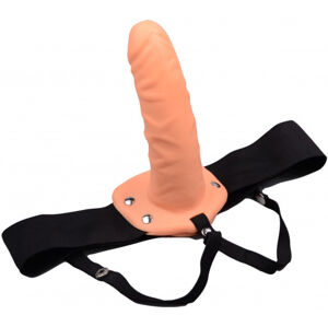 Dutý pripínací strap-on Mitch (18,7 cm), telový