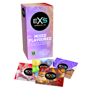 EXS Mixed Flavoured – mix ochutených kondómov (12 ks)