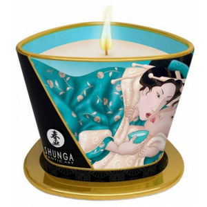 Shunga libido stimulujúca masážna sviečka Midnight Island Blossoms (170 ml)