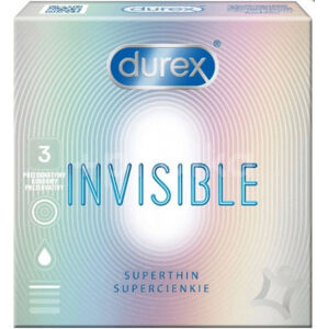 Durex Invisible – tenké kondómy (3 ks)