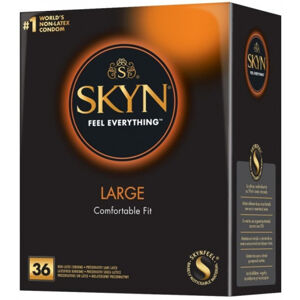 SKYN Large – XL bezlatexové kondómy (36 ks)