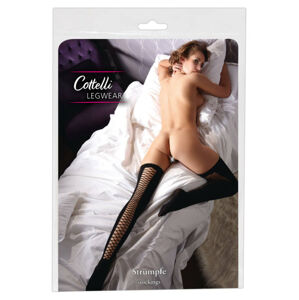 Cottelli - Sexi podväzkové pančuchy (čierne)