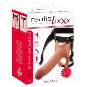 Realistixxx Strap-on - pripínacie, duté realistické dildo (telová farba)