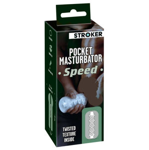 STROKER Speed - falošný masturbátor (priesvitný)