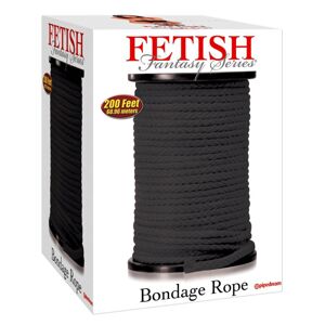 Fetish Bondage Rope - 60 m (čierny)