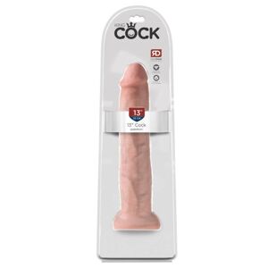 King Cock 13 - gigantické realistické dildo (33 cm) - prírodné