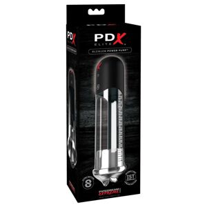 PDX Blowjob - automatická pumpa na penis s perami (čierna)