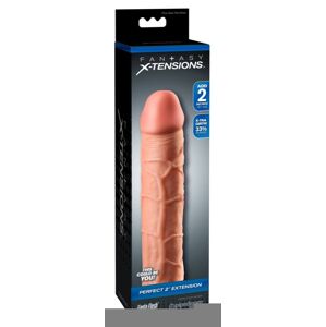 X-TENSION Perfect 2 - realistický návlek na penis (20,3cm) - prírodný