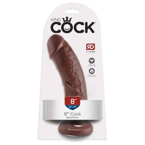 King Cock 8 dildo (20 cm) - hnedý