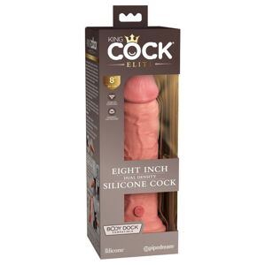 King Cock Elite 8 - realistický dildo s prísavkou (20cm) - prirodzená farba