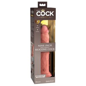 King Cock Elite 9 - realistické dildo (23 cm) - prírodné