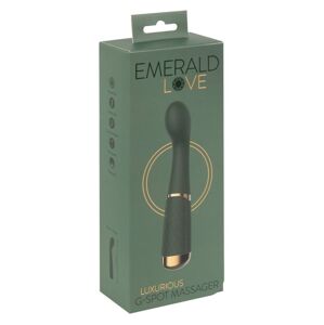 Emerald Love Luxurious G Spot Vibe - nabíjací, vodotesný vibrátor na bod G (zelený)