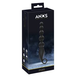 ANOS análne perličky - čierny vibrátor