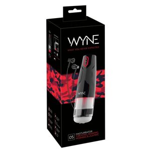 WYNE 05 - Dobíjací rotačný masturbátor (čiernobiely)