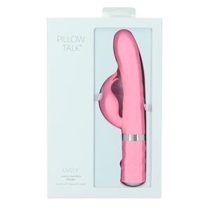 Pillow Talk Lively - dobíjací vibrátor s tyčinkou (ružový)