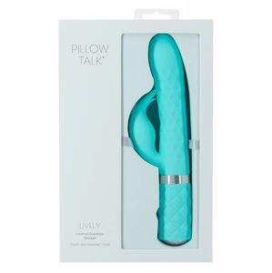 Pillow Talk Lively - dobíjací vibrátor s tyčinkou (tyrkysový)