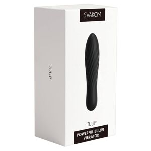 Svakom Tulip - nabíjací, mini vibrátor (čierny)