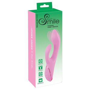 SMILE Nodding - bezdrôtový vibrátor s kývavou paličkou (ružový)