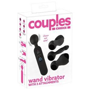 Couples Choice - dobíjací vyhrievaný masážny vibrátor (čierny)