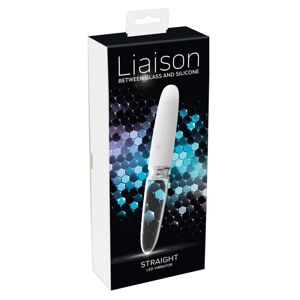 You2toys Liaison - dobíjací tyčový vibrátor LED zo silikónového skla (priesvitný - biely)