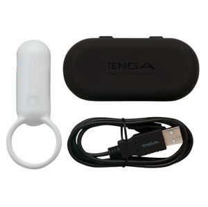 TENGA Smart Vibe - vibračný krúžok na penis (biely)