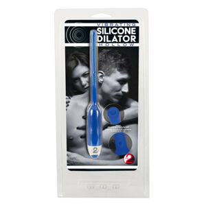 You2Toys Vibrating Silicone Dilator Hollow - dutý silikónový vibrátor močovej trubice - modrý (7mm)