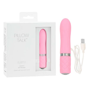 Pillow Talk Flirty - nabíjací tyčový vibrátor (ružový)