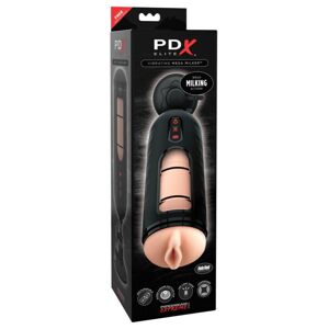 PDX Elite Mega Milker - vibračná umelá vagína na dojenie penisu (čierna)