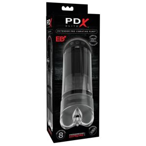 PDX Elite Extender Pro - nabíjací sací masturbátor vagína (čierny)