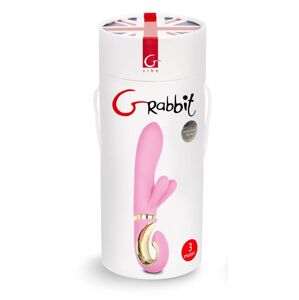 G-Vibe GRabbit - akumulátorový, 3-motorový vibrátor na bod G (ružový)