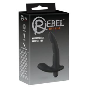 Rebel Naughty Finger -  vibrátor na prostatu (čierny)