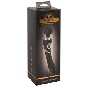 Cleopatra Wand Massager - vodotesný, nabíjací masážny vibrátor (čierny)