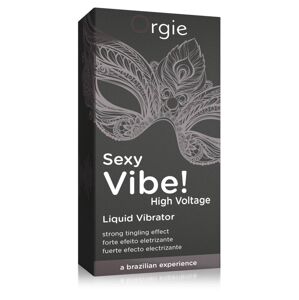 Orgie Sexy Vibe High Voltage – intenzívny stimulačný tekutý vibrátor pre ženy a mužov (15ml)