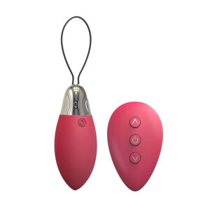 Cotoxo Fire 2 - nabíjacie vibračné vajíčko na diaľkové ovládanie (červené)