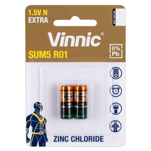 Vinnic SUM5 R01 - alkalické batérie typu N LR1 (2ks)
