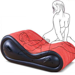 Magic Pillow - Nafukovacia sexuálna posteľ - s putami - veľká (červená)