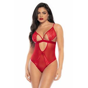 Mapalé - Lacy Bodysuit With Garter Belt (Red)