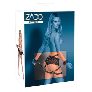ZADO - kožený variabilný pútací set (čierny)